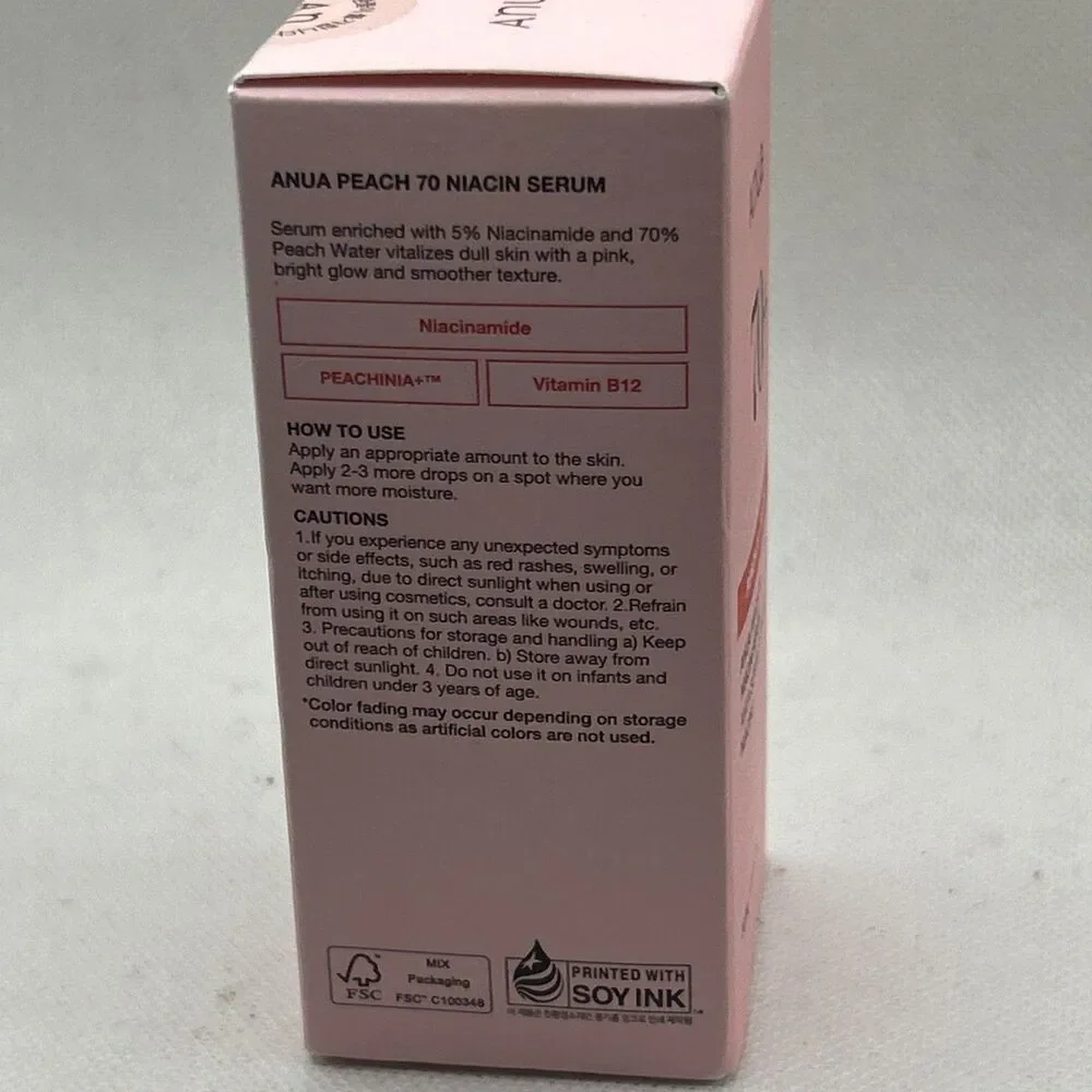 ANUA Peach 70% Niacin Serum 30mL New Sealed Box Korean Skin Care